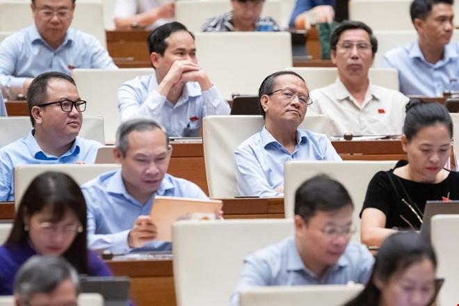 Các ý kiến đóng góp của các đại biểu Quốc hội cho thấy sự quan tâm sâu sắc đến sự phát triển của khu vực kinh tế tư nhân. (Ảnh: QH/Vietnam+) qh-1653.jpg