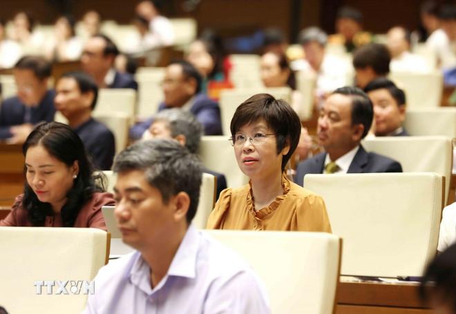 Đại biểu tham dự hội nghị tại điểm cầu chính Hội trường Diên Hồng, Nhà Quốc hội. (Ảnh: Phương Hoa/TTXVN) ttxvn-hoi-nghi-toan-quoc-quan-triet-trien-khai-thuc-hien-nghi-quyet-66-68-24.jpg