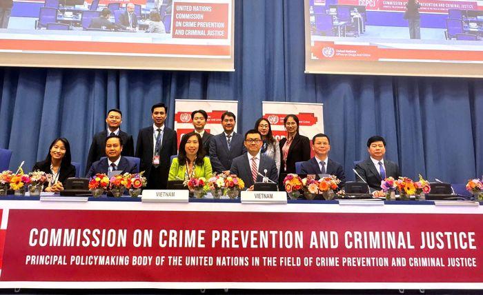 Đoàn Việt Nam tham dự kỳ họp thứ 34 Ủy ban Ngăn ngừa tội phạm và tư pháp hình sự (CCPCJ34).