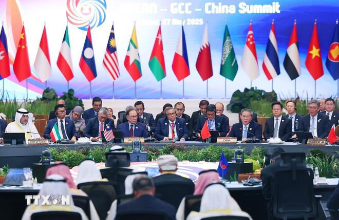 Hội nghị Cấp cao Kinh tế ASEAN - Hội đồng Hợp tác Vùng Vịnh (GCC) - Trung Quốc. (Ảnh: Dương Giang/TTXVN) ttxvn-thu-tuong-pham-minh-chinh-du-hoi-nghi-cap-cao-kinh-te-asean-gcc-trung-quoc-8057615-2.jpg