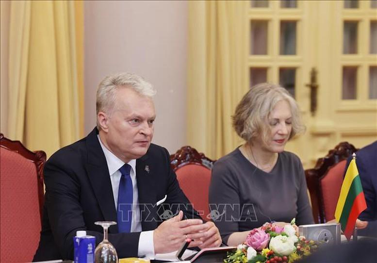 Chủ tịch nước Lương Cường hội đàm với Tổng thống Lithuania Gitanas Nauseda- Ảnh 4.