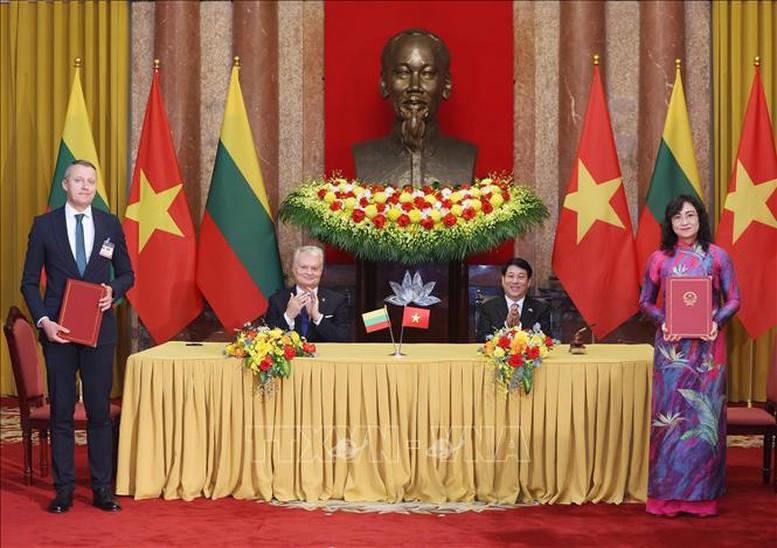 Chủ tịch nước Lương Cường hội đàm với Tổng thống Lithuania Gitanas Nauseda- Ảnh 5. Chủ tịch nước Lương Cường hội đàm với Tổng thống Lithuania Gitanas Nauseda- Ảnh 5.