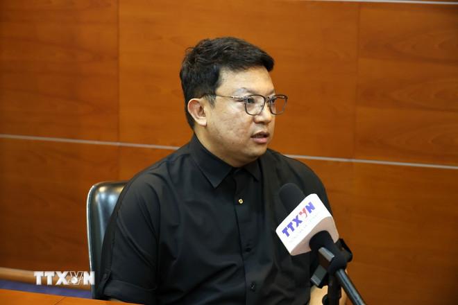Phó Giáo sư Mã Kiệt - Viện nghiên cứu Nam bán cầu, Đại học Đại Liên (Trung Quốc). (Ảnh: Quang Hưng/TTXVN) ttxvn-ma-kiet.jpg
