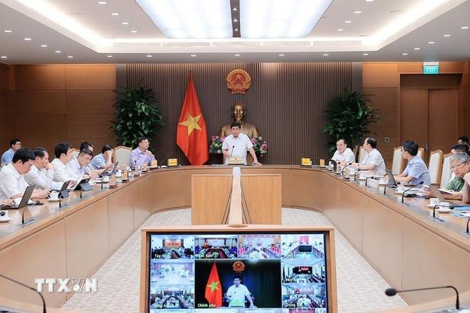Phó Thủ tướng Nguyễn Chí Dũng phát biểu. (Ảnh: An Đăng/TTXVN) ttxvn-hop-dung.jpg