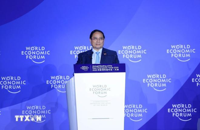Thủ tướng Phạm Minh Chính phát biểu tại Phiên thảo luận “Thế kỷ của châu Á có đang gặp thách thức?” (Ảnh: Dương Giang/TTXVN) ttxvn-thu-tuong-phat-bieu-tai-phien-thao-luan-the-ky-cua-chau-a-co-dang-gap-thach-thuc-27.jpg