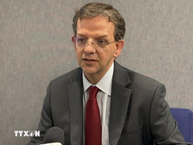 Ông Paulo Medas, Trưởng đoàn Tham vấn và giám sát kinh tế vỹ mô Việt Nam của Quỹ Tiền tệ quốc tế (IMF). (Ảnh: Đoàn Hùng/TTXVN) ttxvn-paulo-medas.jpg