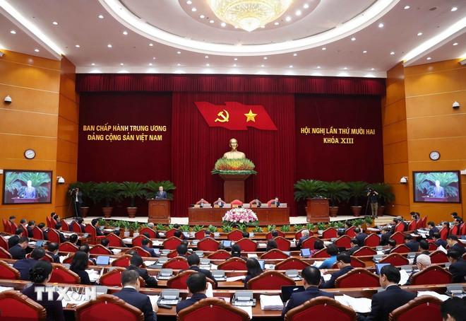 Tổng Bí thư Tô Lâm phát biểu khai mạc. (Ảnh: Thống Nhất/TTXVN) ttxvn-khai-mac-hoi-nghi-lan-thu-12-ban-chap-hanh-trung-uong-dang-3.jpg