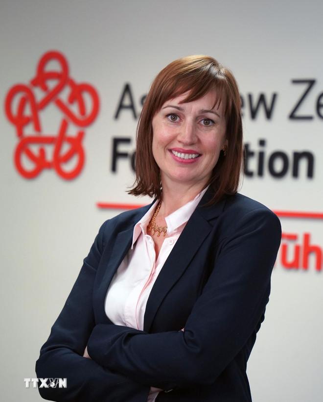 Bà Suzannah Jessep, Giám đốc điều hành Quỹ châu Á-New Zealand. (Ảnh: TTXVN phát) ttxvn-viet-nam-new-zealand-2608-2.jpg
