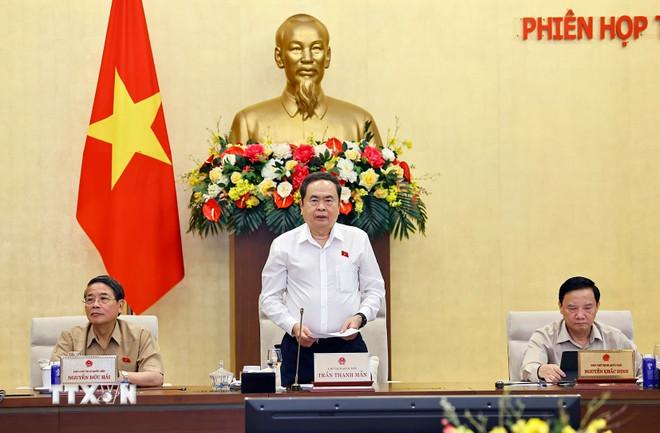 Chủ tịch Quốc hội Trần Thanh Mẫn phát biểu khai mạc phiên họp. (Ảnh: Doãn Tấn/TTXVN) ttxvn-chu-tich-quoc-hoi-phat-bieu-khai-mac-phien-hop-thu-49-cua-uy-ban-thuong-vu-quoc-hoi-2.jpg
