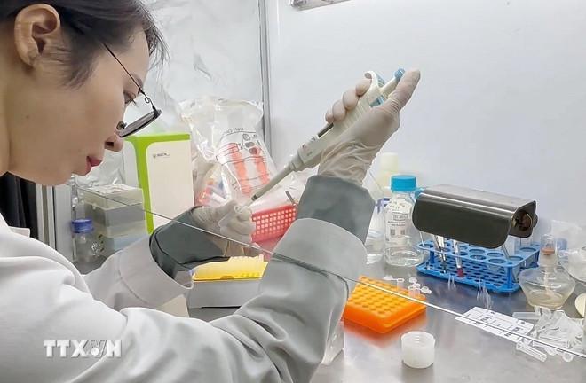 Tiến sỹ Lê Thị Phương (sinh năm 1988) là một trong 10 nhà khoa học trẻ nhận giải thưởng Quả cầu vàng 2022. (Ảnh: Thu Hương/TTXVN) ttxvn-ky-su-tre-tai-nang2.jpg