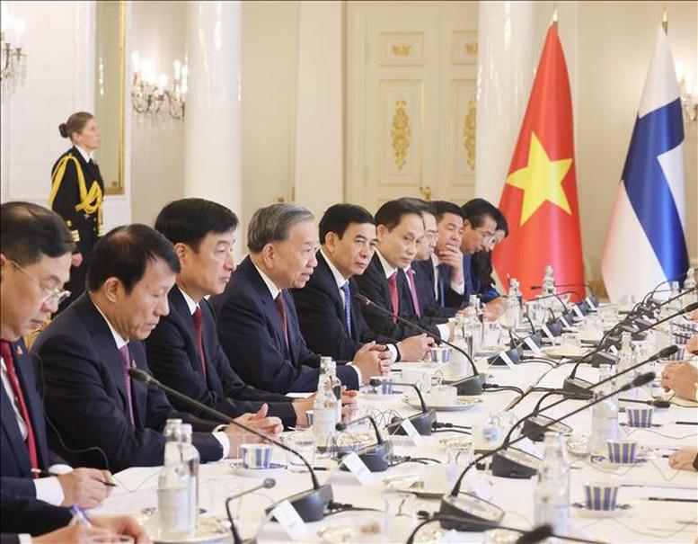 Tổng Bí thư Tô Lâm hội đàm với Tổng thống Phần Lan Alexander Stubb- Ảnh 2.