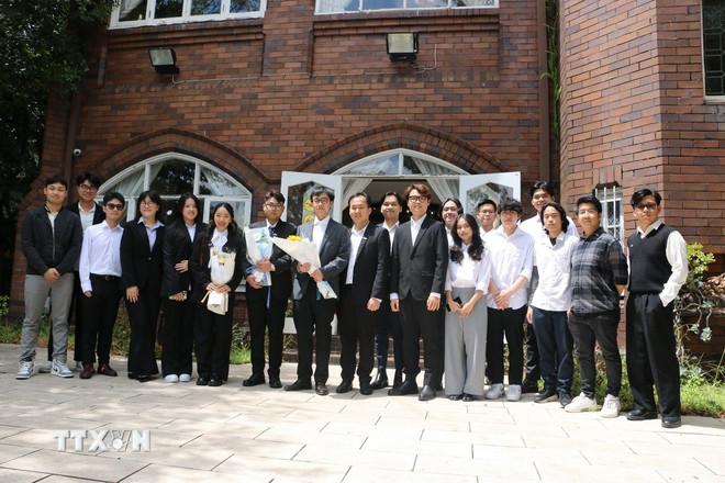 Các bạn sinh viên Việt Nam tại Australia tham dự Hội thảo. (Ảnh: Lê Đạt/TTXVN) ttxvn-australia-sinh-vien-1.jpg