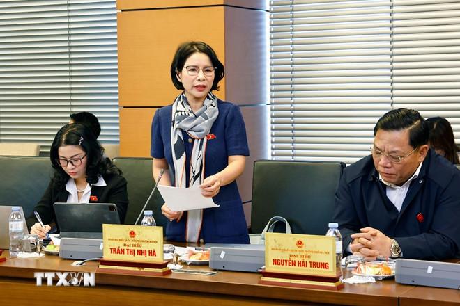 Đại biểu Quốc hội thành phố Hà Nội Trần Thị Nhị Hà phát biểu. (Ảnh: Doãn Tấn/TTXVN) ttxvn-quoc-hoi-thao-luan-2-chu-truong-dau-tu-chuong-trinh-muc-tieu-quoc-gia-8.jpg