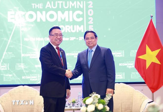 Thủ tướng Phạm Minh Chính tiếp ông Chang Lih Kang, Bộ trưởng Bộ Khoa học, Công nghệ và Đổi mới sáng tạo Malaysia. (Ảnh: Dương Giang/TTXVN) ttxvn-thu-tuong-tiep-bo-truong-bo-khoa-hoc-cong-nghe-va-doi-moi-sang-tao-malaysia-26.jpg