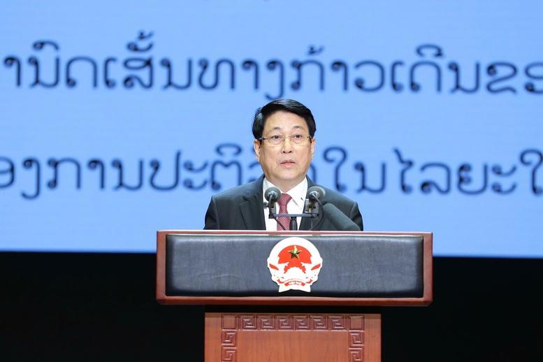 Chủ tịch nước Lương Cường dự Lễ kỷ niệm 50 năm Quốc khánh Lào- Ảnh 2.
