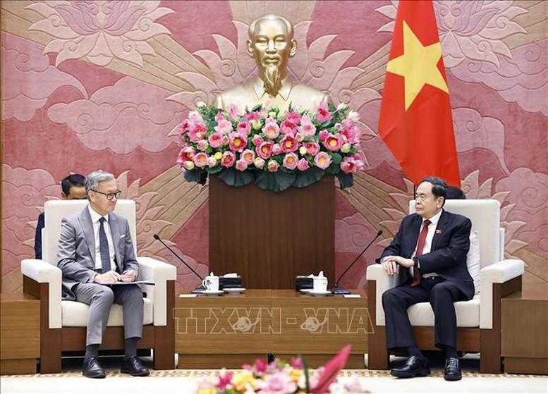 Chủ tịch Quốc hội Trần Thanh Mẫn tiếp Bộ trưởng Ngoại giao Lào- Ảnh 2. Chủ tịch Quốc hội Trần Thanh Mẫn tiếp Bộ trưởng Ngoại giao Lào- Ảnh 2.