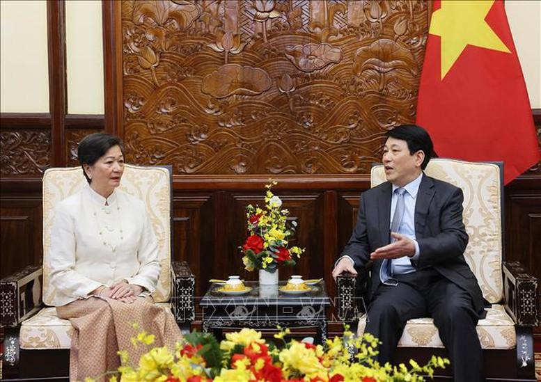 Chủ tịch nước Lương Cường tiếp Đại sứ Campuchia chào từ biệt- Ảnh 2. Chủ tịch nước Lương Cường tiếp Đại sứ Campuchia chào từ biệt- Ảnh 2.