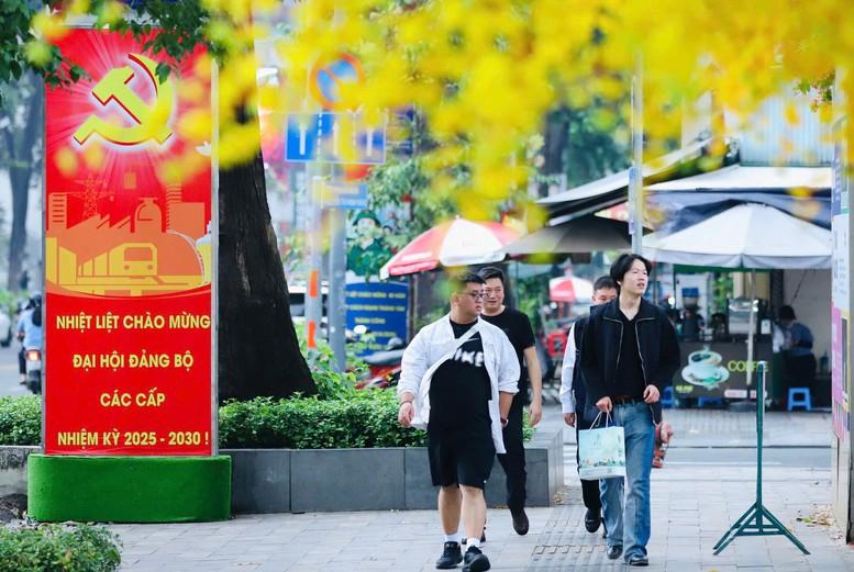 Rực rỡ cờ, hoa chào mừng Đại hội XIV của Đảng- Ảnh 10.
