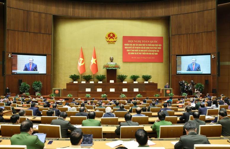 Phát biểu của Tổng Bí thư Tô Lâm tại Hội nghị toàn quốc quán triệt, triển khai Nghị quyết số 79 và 80 của Bộ Chính trị- Ảnh 2.