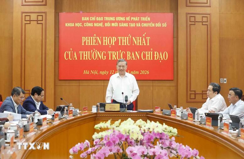 Tổng Bí thư Tô Lâm: Triển khai Nghị quyết 57 phải quyết liệt, bài bản hơn, gắn với kết quả cụ thể- Ảnh 2.