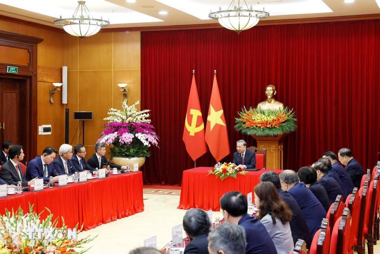 Tổng Bí thư Tô Lâm tiếp lãnh đạo một số tập đoàn quốc tế- Ảnh 3. Tổng Bí thư Tô Lâm tiếp lãnh đạo một số tập đoàn quốc tế- Ảnh 3.
