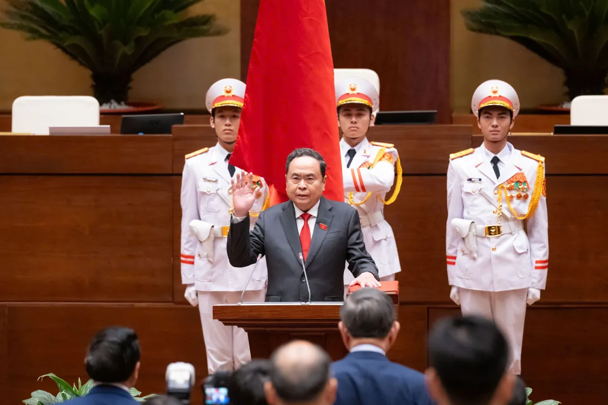 Đồng chí Trần Thanh Mẫn tái đắc cử Chủ tịch Quốc hội - Ảnh 1.