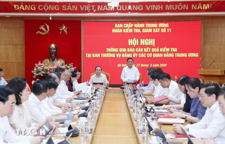Hội nghị thông qua dự thảo Báo cáo kết quả kiểm tra tại Ban Thường vụ Đảng ủy các cơ quan Đảng Trung ương- Ảnh 3.