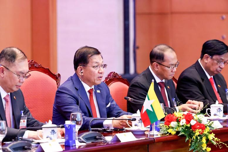 Tổng Bí thư, Chủ tịch nước Tô Lâm hội đàm với Tổng thống Myanmar Min Aung Hlaing- Ảnh 3.