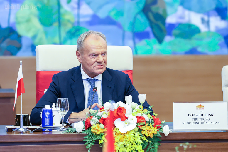 Chủ tịch Quốc hội Trần Thanh Mẫn hội kiến Thủ tướng Ba Lan Donald Tusk - Ảnh 5.